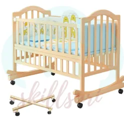 Classic Wooden Baby Crib with a Massachusetts Touch